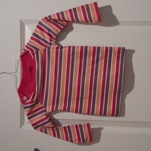 Gymboree long sleeve Tshirt with stripes and jewels
